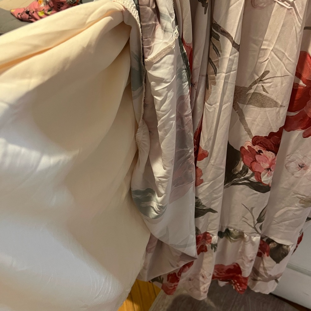 BloomChic Cream Floral Dress - Picture 7 of 8